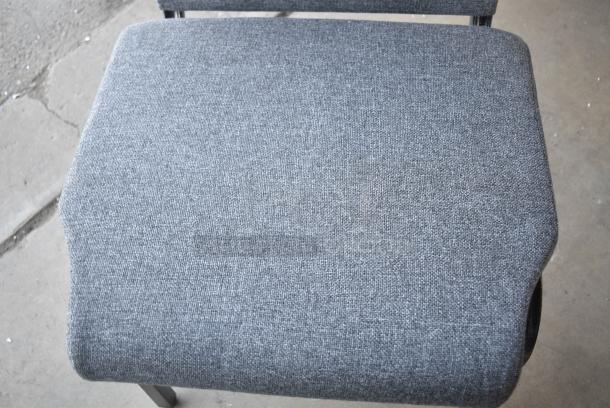 19 BRAND NEW SCRATCH AND DENT! Gray Stackable Chairs. 19 Times Your Bid - Image 5 of 6