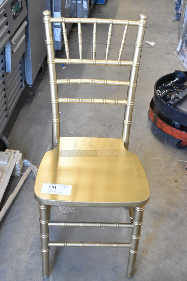 3 BRAND NEW SCRATCH AND DENT! Chiavari Stackable Banquet Chairs. 3 Times Your Bid! - Image 1 of 4