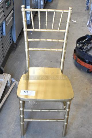 3 BRAND NEW SCRATCH AND DENT! Chiavari Stackable Banquet Chairs. 3 Times Your Bid!
