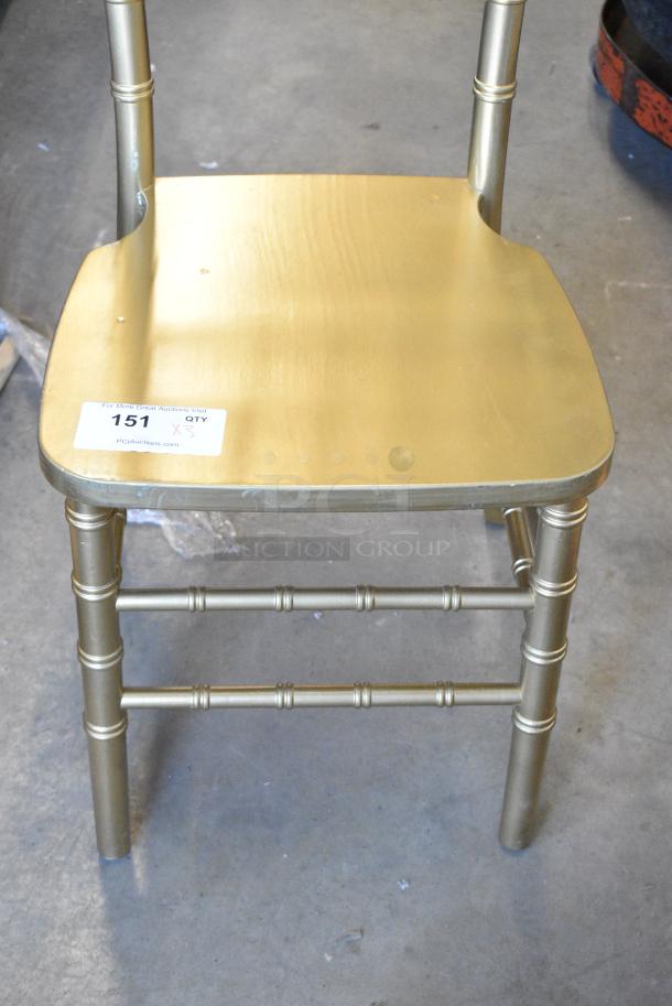 3 BRAND NEW SCRATCH AND DENT! Chiavari Stackable Banquet Chairs. 3 Times Your Bid! - Image 4 of 4