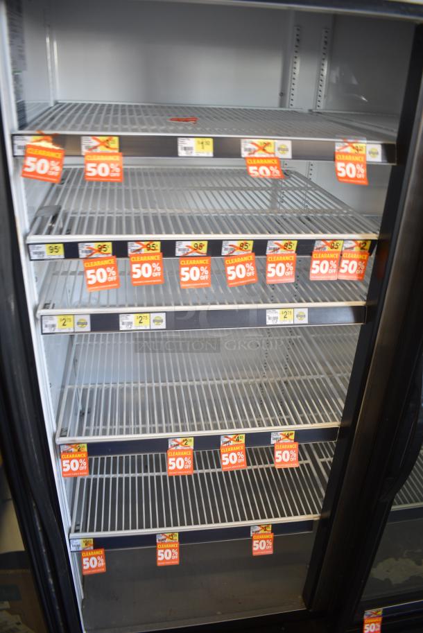 2018 True GDM-72-HC Metal Commercial 3 Door Reach In Cooler Merchandiser w/ Poly Coated Racks. 115 Volts, 1 Phase. Tested and Working! - Image 4 of 9