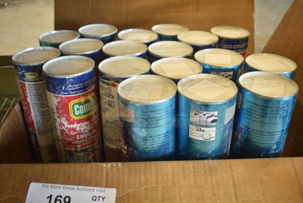 ALL ONE MONEY! Box of 18 Cans of Cleaner Including Ajax and Comet. - Image 1 of 4