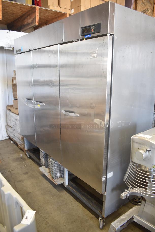 Beverage Air KF74-5AS Stainless Steel Commercial 3 Door Reach In Freezer on Commercial Casters. 115/208-230 Volts, 1 Phase. - Image 1 of 12