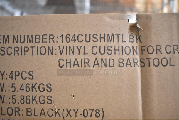 16 BRAND NEW SCRATCH AND DENT! Items Including 10 3492430TCB Lancaster Table & Seating 24" x 30" Laminated Rectangular Table Top Reversible Cherry / Black, 3 Boxes of 164CUSHMTLBK Lancaster Table & Seating 2 1/2" Black Vinyl Padded Seat for Metal Frame Seating, 164TCOLROD25 Lancaster Table & Seating 25 3/16" Standard Height Table Base Column and Rod. 16 Times Your Bid! - Image 4 of 9