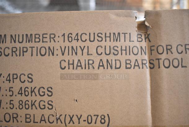 16 BRAND NEW SCRATCH AND DENT! Items Including 10 3492430TCB Lancaster Table & Seating 24" x 30" Laminated Rectangular Table Top Reversible Cherry / Black, 3 Boxes of 164CUSHMTLBK Lancaster Table & Seating 2 1/2" Black Vinyl Padded Seat for Metal Frame Seating, 164TCOLROD25 Lancaster Table & Seating 25 3/16" Standard Height Table Base Column and Rod. 16 Times Your Bid! - Image 5 of 9