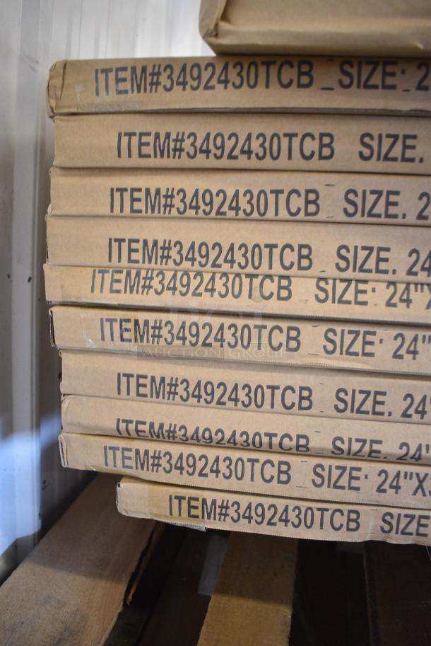 16 BRAND NEW SCRATCH AND DENT! Items Including 10 3492430TCB Lancaster Table & Seating 24" x 30" Laminated Rectangular Table Top Reversible Cherry / Black, 3 Boxes of 164CUSHMTLBK Lancaster Table & Seating 2 1/2" Black Vinyl Padded Seat for Metal Frame Seating, 164TCOLROD25 Lancaster Table & Seating 25 3/16" Standard Height Table Base Column and Rod. 16 Times Your Bid! - Image 6 of 9