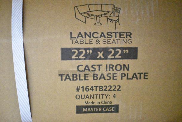 16 BRAND NEW SCRATCH AND DENT! Items Including 10 3492430TCB Lancaster Table & Seating 24" x 30" Laminated Rectangular Table Top Reversible Cherry / Black, 3 Boxes of 164CUSHMTLBK Lancaster Table & Seating 2 1/2" Black Vinyl Padded Seat for Metal Frame Seating, 164TCOLROD25 Lancaster Table & Seating 25 3/16" Standard Height Table Base Column and Rod. 16 Times Your Bid! - Image 9 of 9
