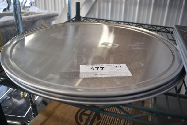 4 BRAND NEW SCRATCH AND DENT! 407PZWRIM20 Choice 20" Aluminum Wide Rim Pizza Pan. 4 Times Your Bid! - Image 1 of 4
