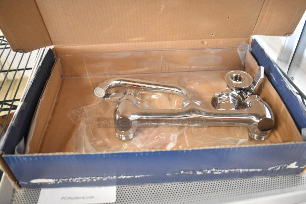 BRAND NEW SCRATCH AND DENT! 750FW86 Waterloo Wall-Mounted Faucet with 8" Centers and 6" Swing Spout - Image 1 of 6