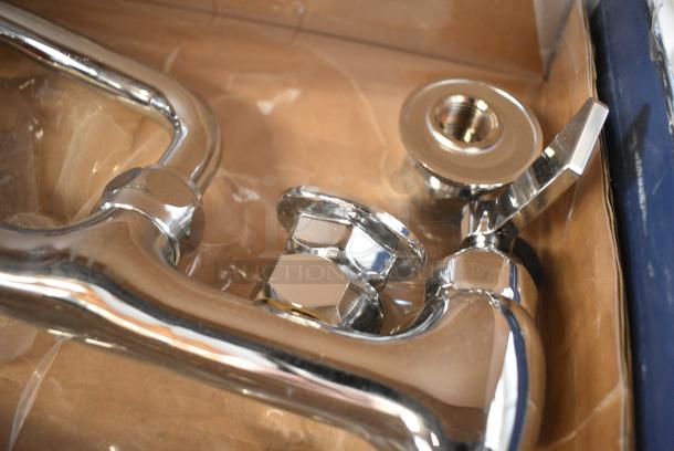 BRAND NEW SCRATCH AND DENT! 750FW86 Waterloo Wall-Mounted Faucet with 8" Centers and 6" Swing Spout - Image 2 of 6