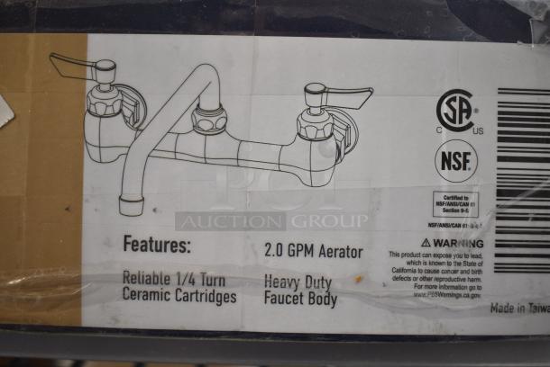 BRAND NEW SCRATCH AND DENT! 750FW86 Waterloo Wall-Mounted Faucet with 8" Centers and 6" Swing Spout - Image 4 of 6