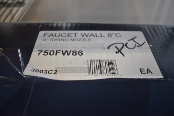 BRAND NEW SCRATCH AND DENT! 750FW86 Waterloo Wall-Mounted Faucet with 8" Centers and 6" Swing Spout - Image 6 of 6