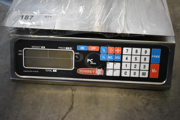 BRAND NEW SCRATCH AND DENT! Tor Rey PC-80LT 80 lb. Digital Price Computing Scale with Tower, Legal for Trade. Tested and Working! - Image 5 of 8