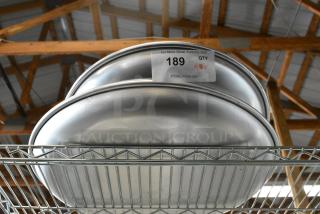 4 BRAND NEW SCRATCH AND DENT! Metal Trays. 4 Times Your Bid!