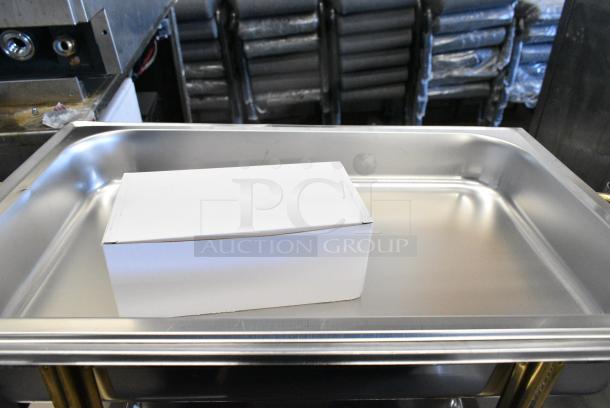 3 BRAND NEW SCRATCH AND DENT! Metal Chafing Dish w/ Insert and Lid. 3 Times Your Bid! - Image 3 of 5