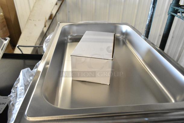 BRAND NEW SCRATCH AND DENT! Metal Chafing Dish w/ Insert and Lid. - Image 4 of 6