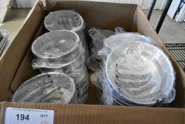 34 BRAND NEW SCRATCH AND DENT! BM176DPAN48 Pan Dough 8" Round Stacking Pan. 34 Times Your Bid! - Image 3 of 5