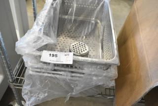 5 BRAND NEW SCRATCH AND DENT! Stainless Steel Items Including Sink Strainer and Full Size Drop In Bins. 5 Times Your Bid!