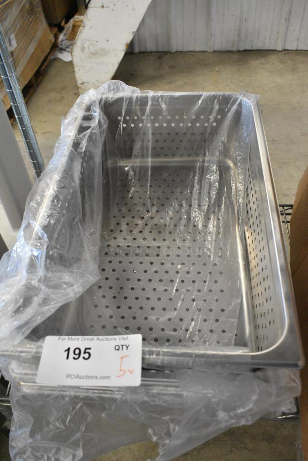 5 BRAND NEW SCRATCH AND DENT! Stainless Steel Items Including Sink Strainer and Full Size Drop In Bins. 5 Times Your Bid! - Image 4 of 4