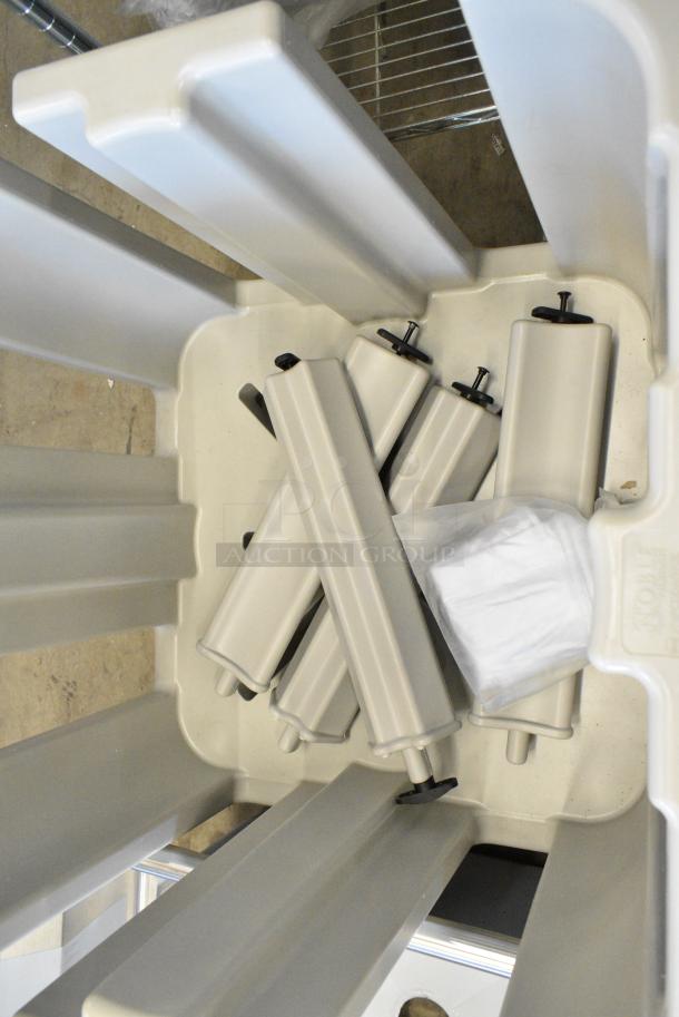 BRAND NEW SCRATCH AND DENT! Noble 274PCDDAGYUC Adjustable "Poker Chip" Dish Dolly - 4/5 Column - Image 5 of 5