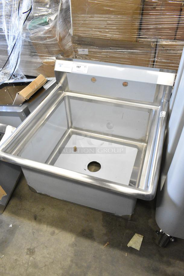 BRAND NEW SCRATCH AND DENT! Steelton 522CS12424 Stainless Steel Single Bay Sink. No Legs. - Image 2 of 5