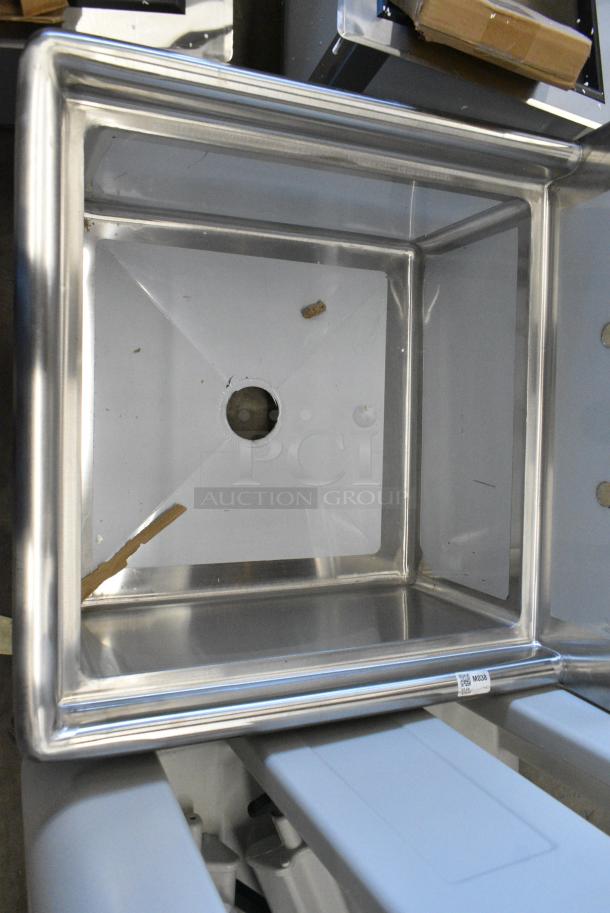 BRAND NEW SCRATCH AND DENT! Steelton 522CS12424 Stainless Steel Single Bay Sink. No Legs. - Image 4 of 5
