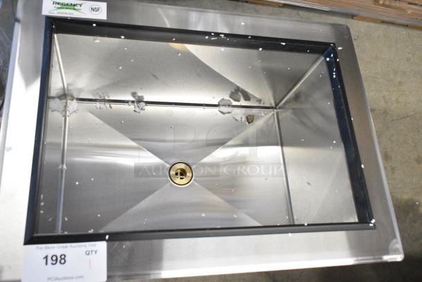 BRAND NEW SCRATCH AND DENT! Regency 600DIIB1824 18" x 24" Stainless Steel Drop-In Ice Bin - Image 3 of 4