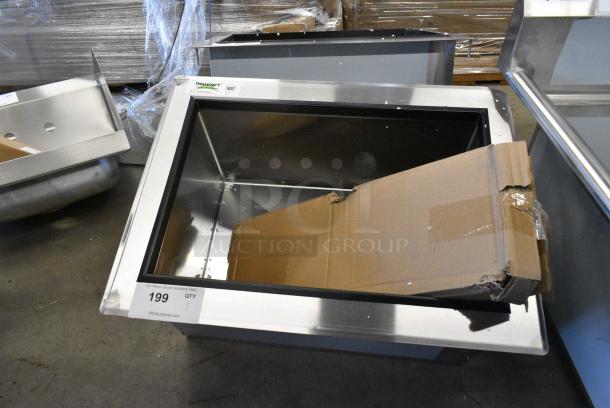 BRAND NEW SCRATCH AND DENT! Regency 600DIIB1824 18" x 24" Stainless Steel Drop-In Ice Bin - Image 1 of 5