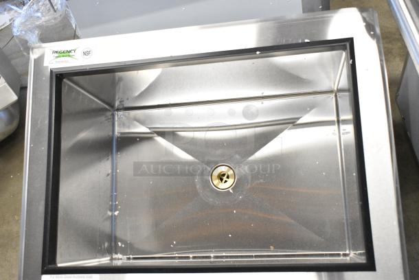 BRAND NEW SCRATCH AND DENT! Regency 600DIIB1824 18" x 24" Stainless Steel Drop-In Ice Bin - Image 4 of 5