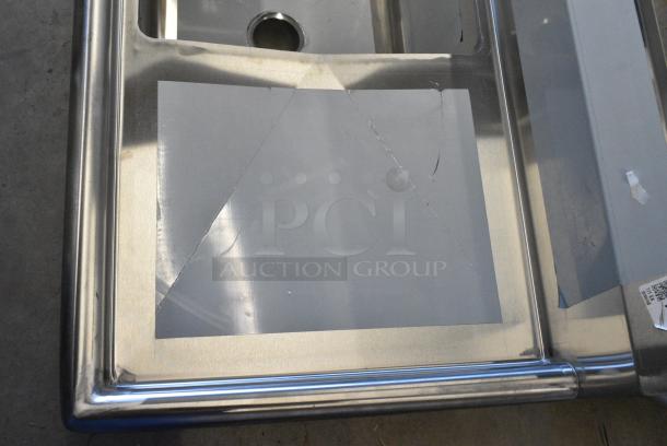 BRAND NEW SCRATCH AND DENT! Regency 600S1181818R Stainless STeel Single Bay Sink w/ Right Side Drain Board. No Legs. - Image 3 of 5