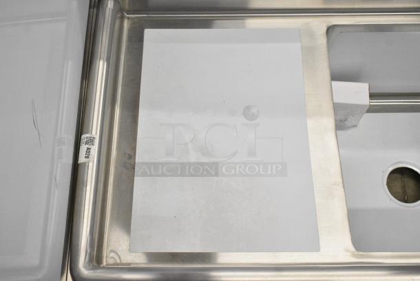 BRAND NEW SCRATCH AND DENT! Steelton 522CS11818L Stainless Steel Single Bay Sink w/ Left Side Drain Board. - Image 5 of 7