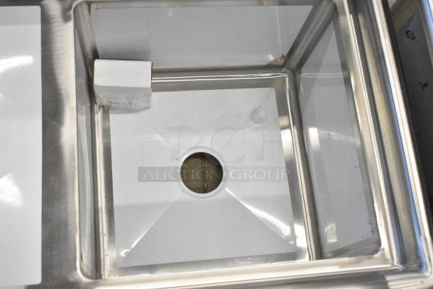 BRAND NEW SCRATCH AND DENT! Steelton 522CS11818L Stainless Steel Single Bay Sink w/ Left Side Drain Board. - Image 6 of 7