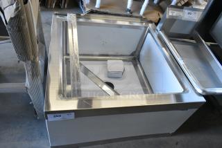 BRAND NEW SCRATCH AND DENT! Regency 600SM242412 29" 16-Gauge Stainless Steel One Compartment Floor Mop Sink - 24" x 24" x 12" Bowl