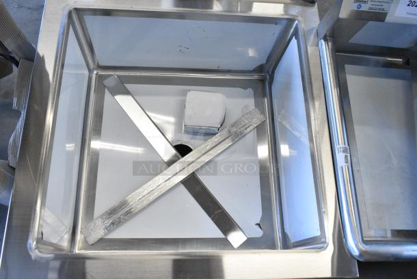 BRAND NEW SCRATCH AND DENT! Regency 600SM242412 29" 16-Gauge Stainless Steel One Compartment Floor Mop Sink - 24" x 24" x 12" Bowl - Image 5 of 6