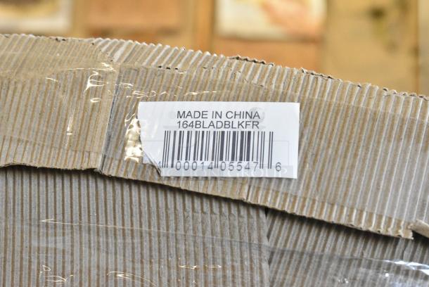 4 BRAND NEW SCRATCH AND DENT! Lancaster Table & Seating 164BLADBLKFR Wood Pattern Ladder Back Bar Height Chair Frame. 4 Times Your Bid! - Image 5 of 5