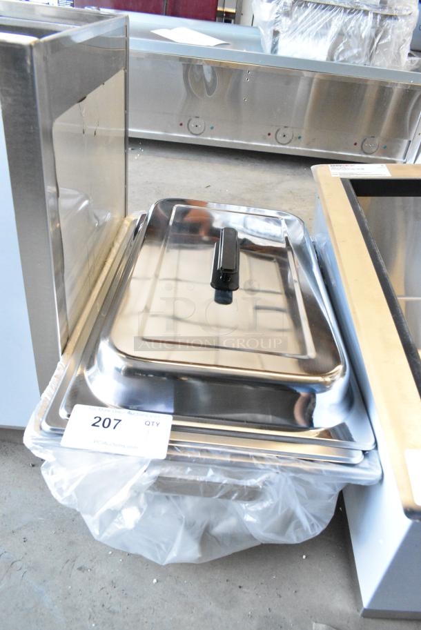 BRAND NEW SCRATCH AND DENT! Metal Chafing Dish w/ Drop In and Lid - Image 1 of 3