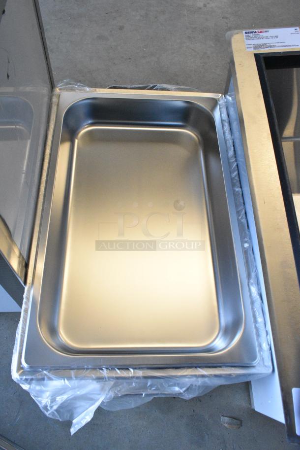 BRAND NEW SCRATCH AND DENT! Metal Chafing Dish w/ Drop In and Lid - Image 2 of 3