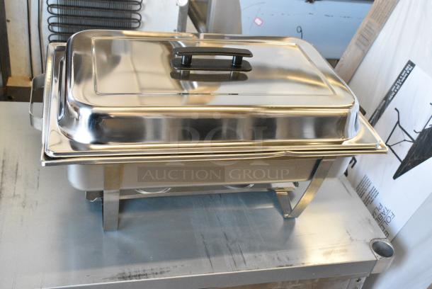 2 BRAND NEW SCRATCH AND DENT! Metal Chafing Dish w/ Drop In and Lid. 2 Times Your Bid! - Image 1 of 5