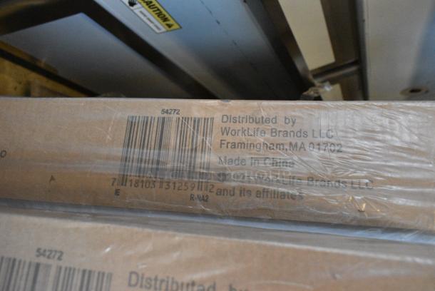 3 BRAND NEW SCRATCH AND DENT! 54272 6' Bi-Fold Folding Table. 3 Times Your Bid! - Image 2 of 4