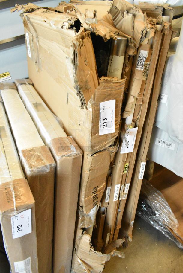 BRAND NEW SCRATCH AND DENT! Steelton 522ETSG30482 30" x 48" 18 Gauge 430 Stainless Steel Work Table with Undershelf and 2" Rear Upturn - Image 1 of 2