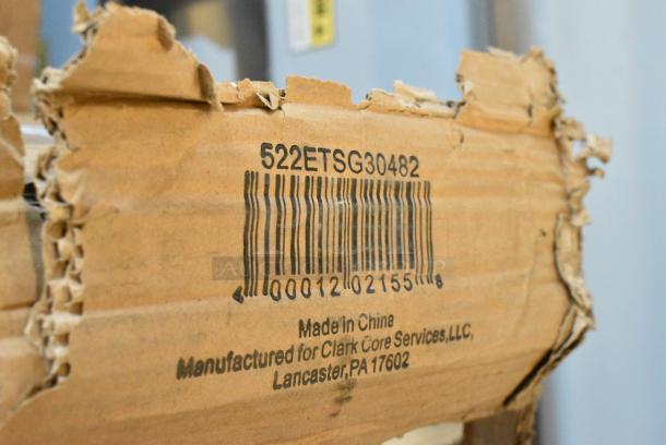 BRAND NEW SCRATCH AND DENT! Steelton 522ETSG30482 30" x 48" 18 Gauge 430 Stainless Steel Work Table with Undershelf and 2" Rear Upturn - Image 2 of 2