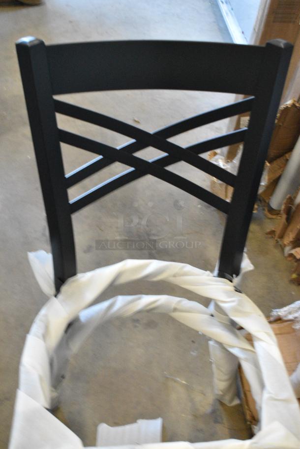 20 BRAND NEW SCRATCH AND DENT! Lancaster Table & Seating 164CCROSSFR Black Metal Dining Height Cross Back Chair Frame. 20 Times Your Bid! - Image 3 of 5