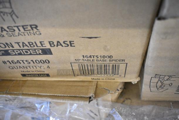 25 BRAND NEW SCRATCH AND DENT! Items Including 34930RTCB Lancaster Table & Seating 30" Laminated Round Table Top Reversible Cherry / Black, 164TS1000 Lancaster Table & Seating 10" Cast Iron Table Base Spider. 25 Times Your Bid! - Image 5 of 6