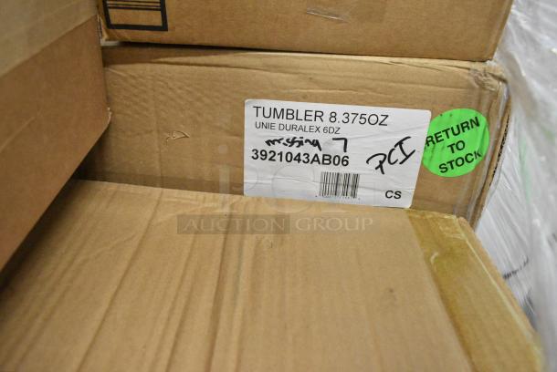 20 BRAND NEW SCRATCH AND DENT! Items Including 5535120 Acopa 20 oz. Customizable Mixing Glass - 24/Case, 3921043AB06 Duralex Unie 8.38 oz. Glass Tumbler - 72/Case, 600LEGGALV12 Regency 20 1/2" Galvanized Steel Leg for Sinks, 2 164CUSHMTLBW Lancaster Table & Seating Black Wood Seat for Metal Frame Seating, BM176DPAN48 Choice 8" Round Stacking Dough Pan, 173B22446 Lavex Economy 22" x 44" Cotton Bath Towel 6 lb. - 12/Pack. 20 Times Your Bid! - Image 4 of 11