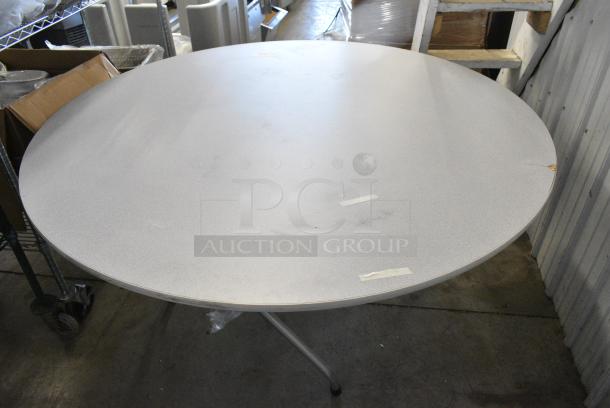 BRAND NEW SCRATCH AND DENT! Round Folding Table. - Image 3 of 4