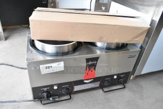 BRAND NEW SCRATCH AND DENT! Vollrath Cayenne TW-27R  Twin Well 7 Qt. Countertop Rethermalizer with Independent Timers. 120 Volts, 1 Phase. Tested and Working!