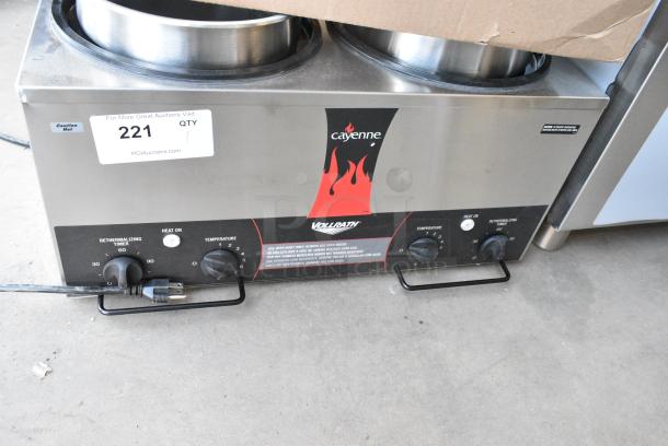 BRAND NEW SCRATCH AND DENT! Vollrath Cayenne TW-27R  Twin Well 7 Qt. Countertop Rethermalizer with Independent Timers. 120 Volts, 1 Phase. Tested and Working! - Image 3 of 8