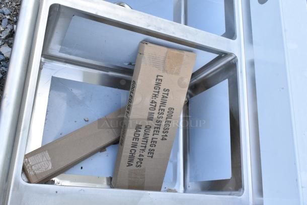 BRAND NEW SCRATCH AND DENT! Regency 600S31824218 Stainless Steel 3 Bay Sink w/ Dual Drain Boards. - Image 4 of 8