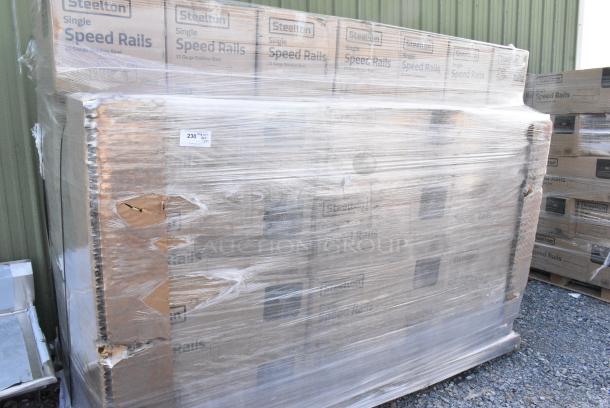 47 BRAND NEW SCRATCH AND DENT! Steelton 712B5530 Stainless Steel Single Tier Speed Rail - 30". 47 Times Your Bid! - Image 2 of 3