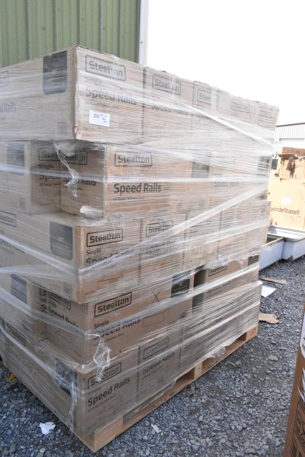 35 BRAND NEW SCRATCH AND DENT! Steelton 712B5530 Stainless Steel Single Tier Speed Rail - 30". 35 Times Your Bid! - Image 1 of 3